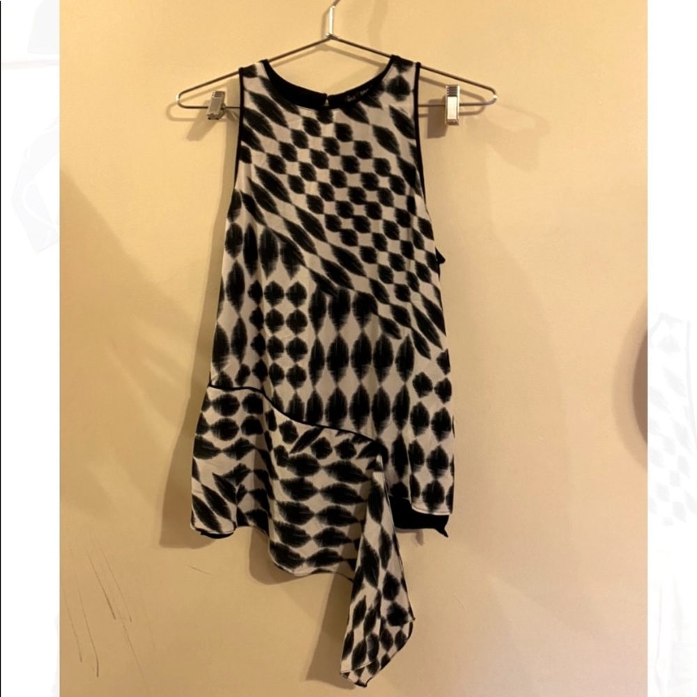 Zara Asymmetrical Printed Sleeveless Tank NWT